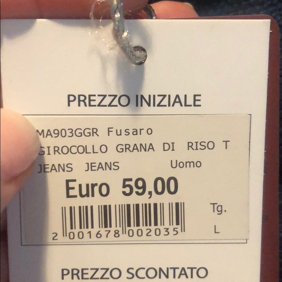 Fusaro Gold Crew Neck Sweater - Picture 3 of 3